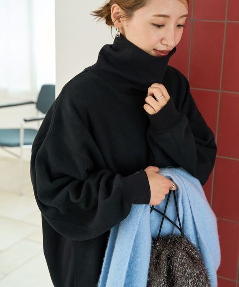 FREAKS STORE 高磅內刷毛高領立體剪裁保暖大學T_6