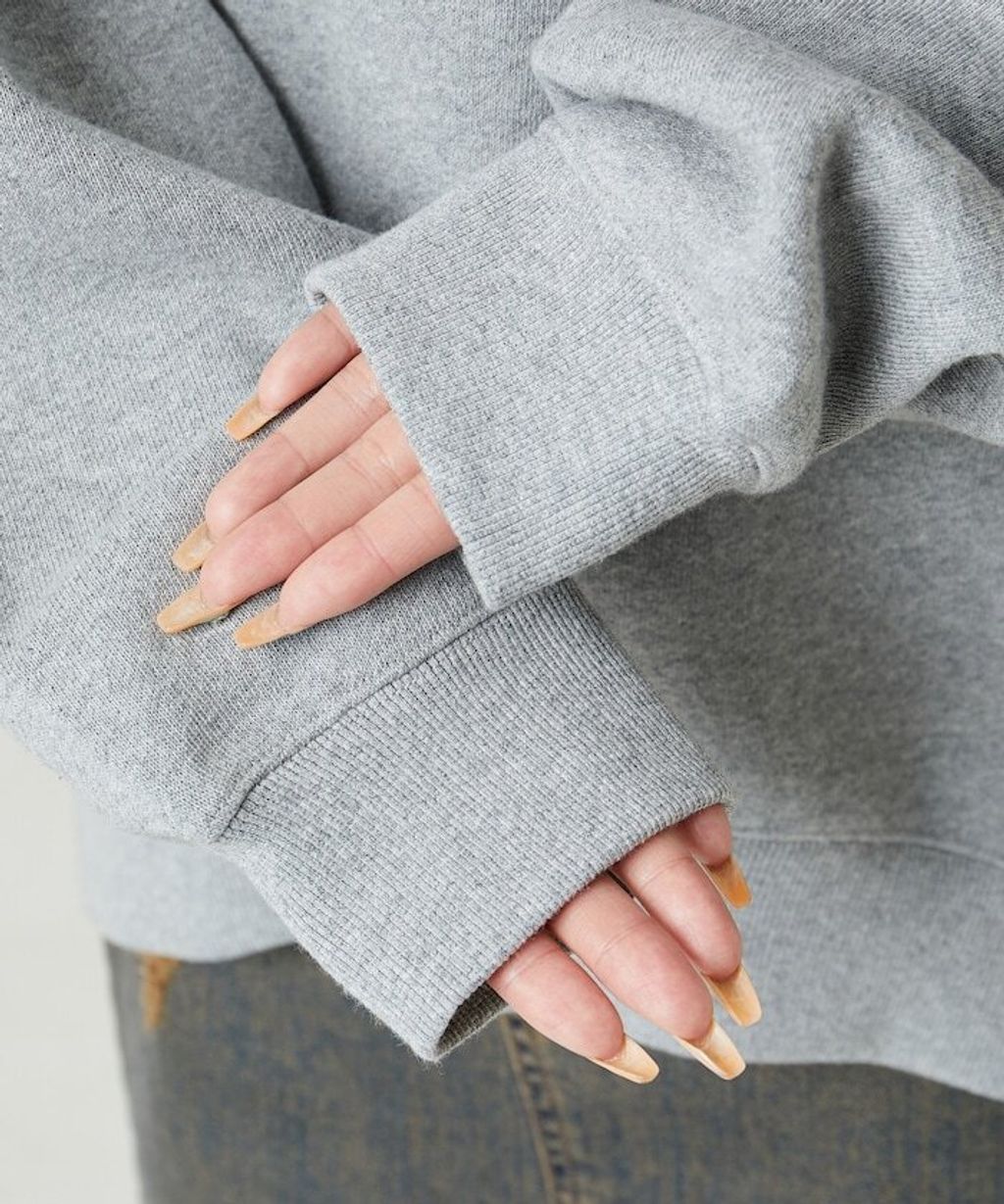 FREAKS STORE 高磅內刷毛高領立體剪裁保暖大學T_55