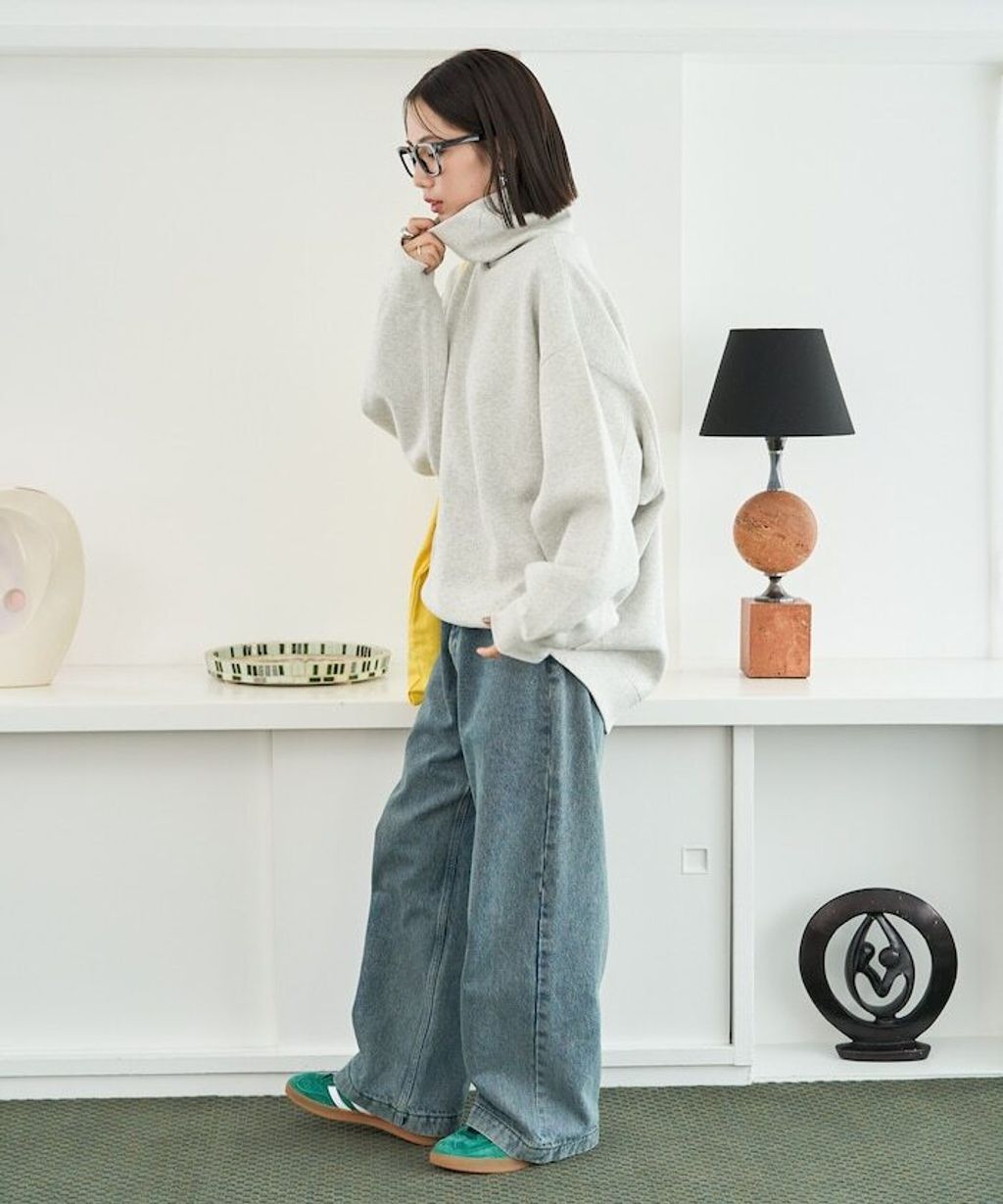 FREAKS STORE 高磅內刷毛高領立體剪裁保暖大學T_44