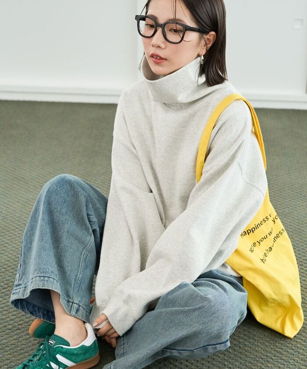 FREAKS STORE 高磅內刷毛高領立體剪裁保暖大學T_46