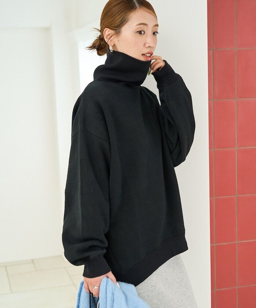 FREAKS STORE 高磅內刷毛高領立體剪裁保暖大學T_19