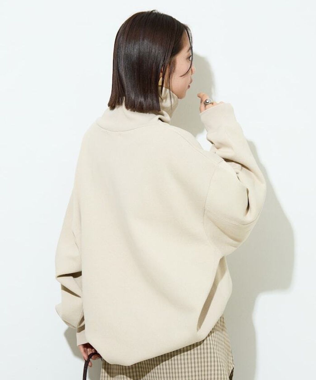 FREAKS STORE 高磅內刷毛高領立體剪裁保暖大學T_12