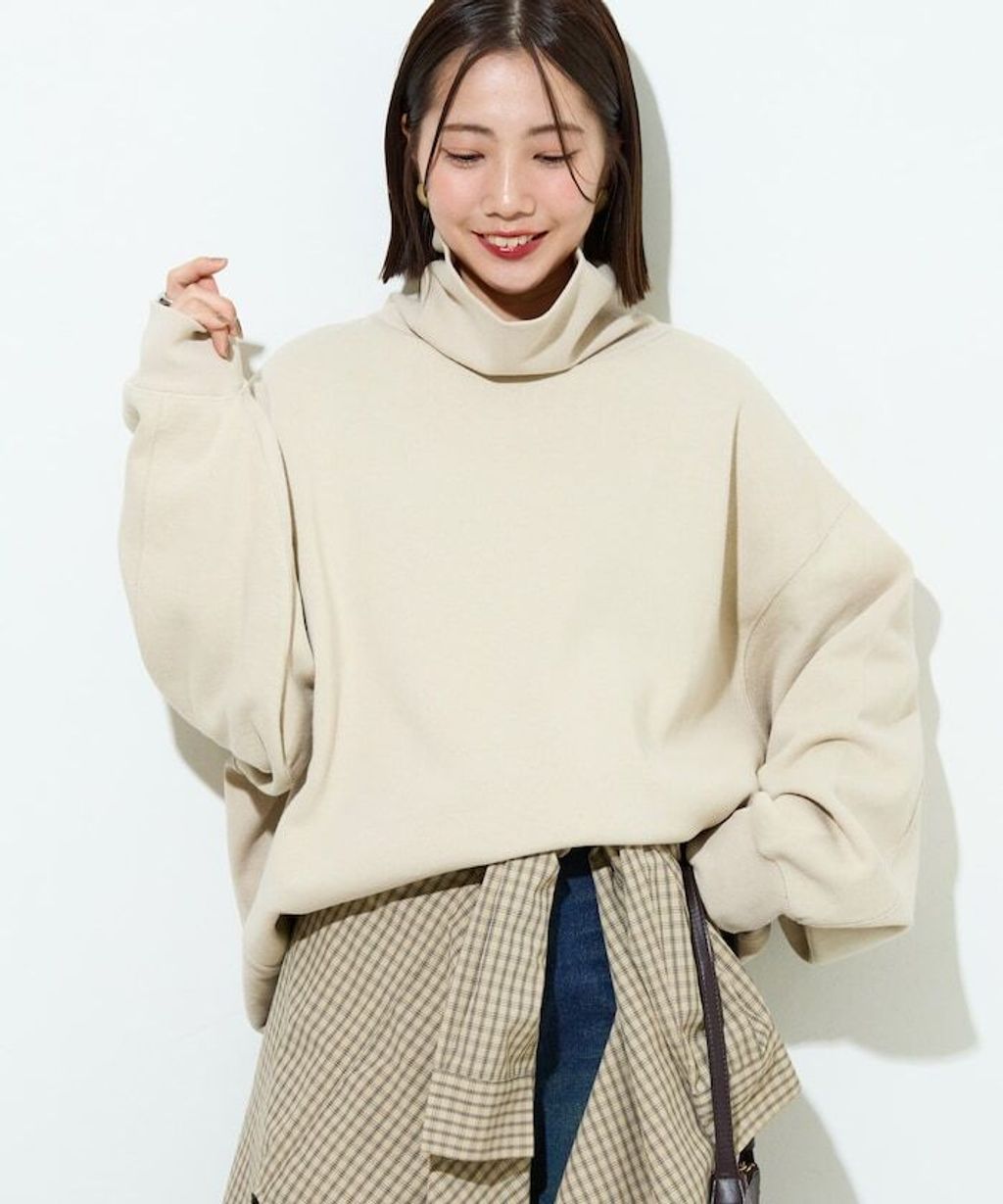 FREAKS STORE 高磅內刷毛高領立體剪裁保暖大學T_11