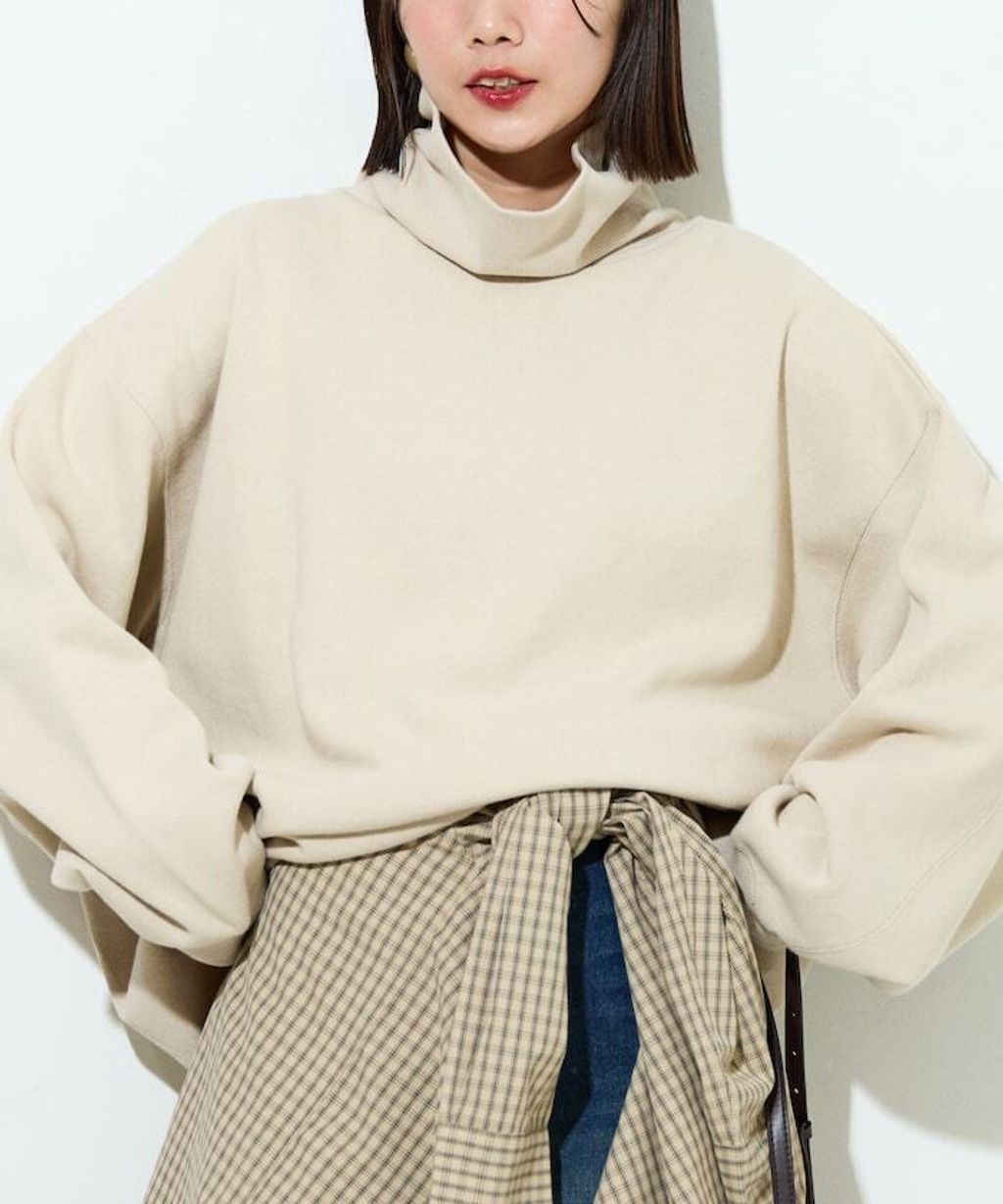 FREAKS STORE 高磅內刷毛高領立體剪裁保暖大學T_8