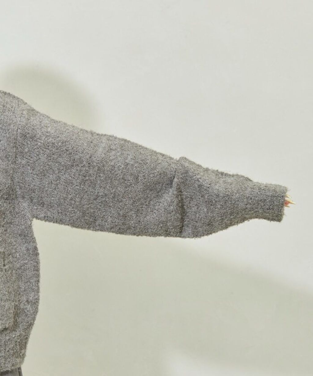 FREAKS STORE 法式復古暖感毛圈布POLO領針織開襟衫_56