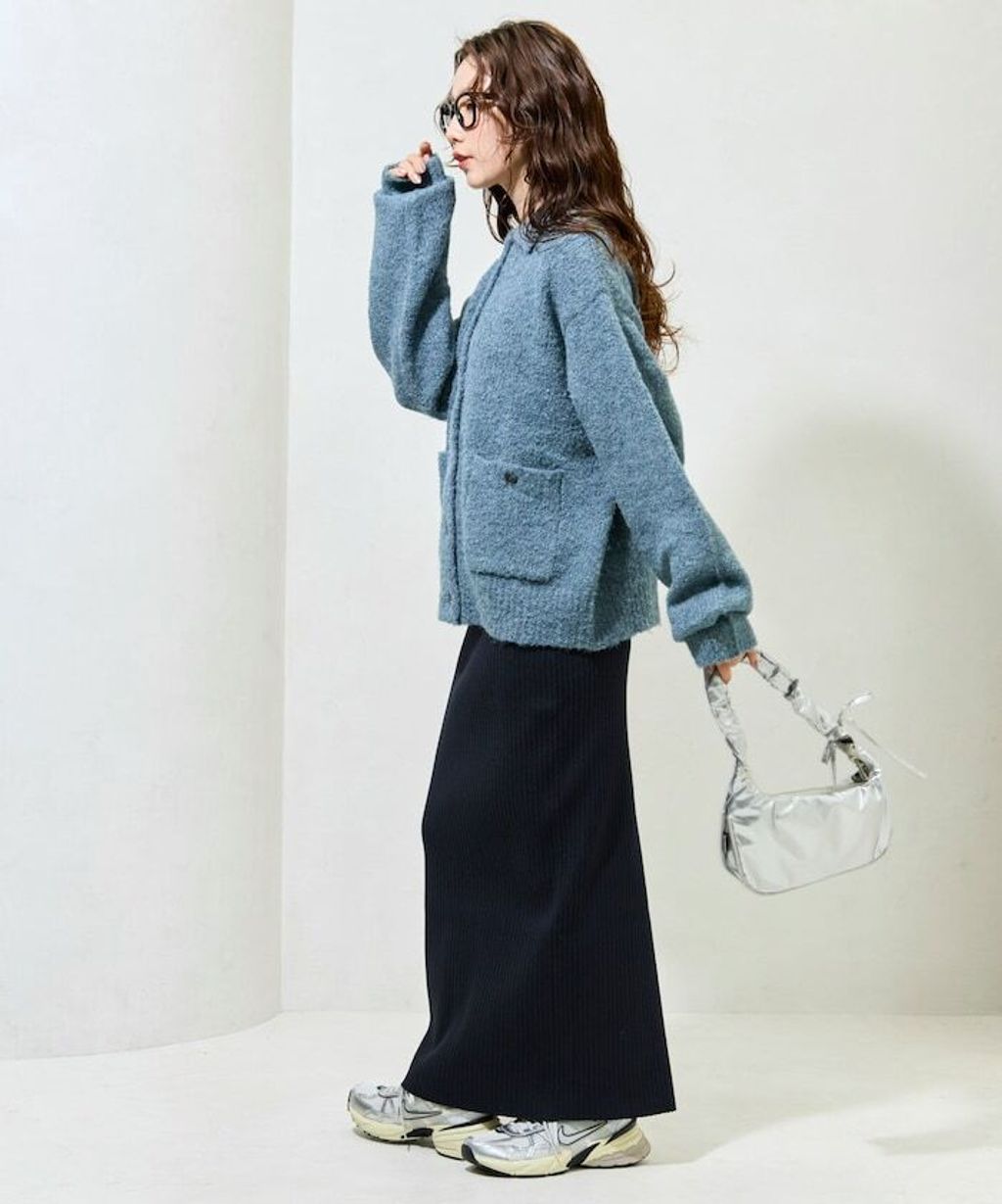 FREAKS STORE 法式復古暖感毛圈布POLO領針織開襟衫_41