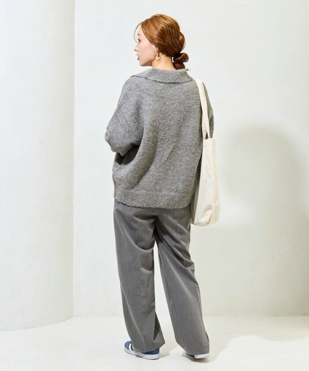 FREAKS STORE 法式復古暖感毛圈布POLO領針織開襟衫_18