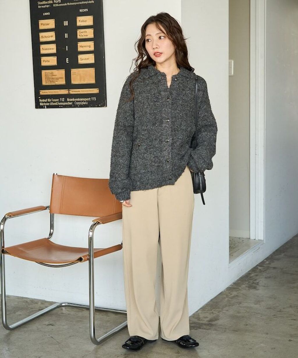 FREAKS STORE 法式復古暖感毛圈布POLO領針織開襟衫_25