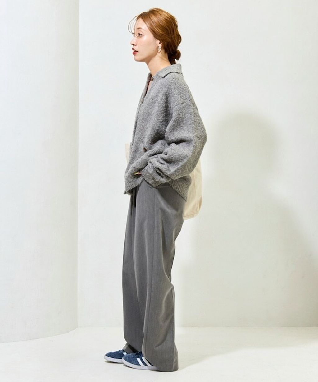 FREAKS STORE 法式復古暖感毛圈布POLO領針織開襟衫_17