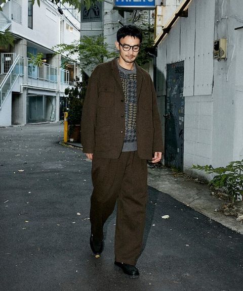 FREAKS STORE 高品質雙面布料休閒西裝外套＋抽繩長褲兩件套_6