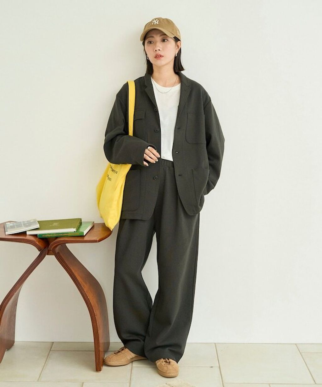 FREAKS STORE 高品質雙面布料休閒西裝外套＋抽繩長褲兩件套_74