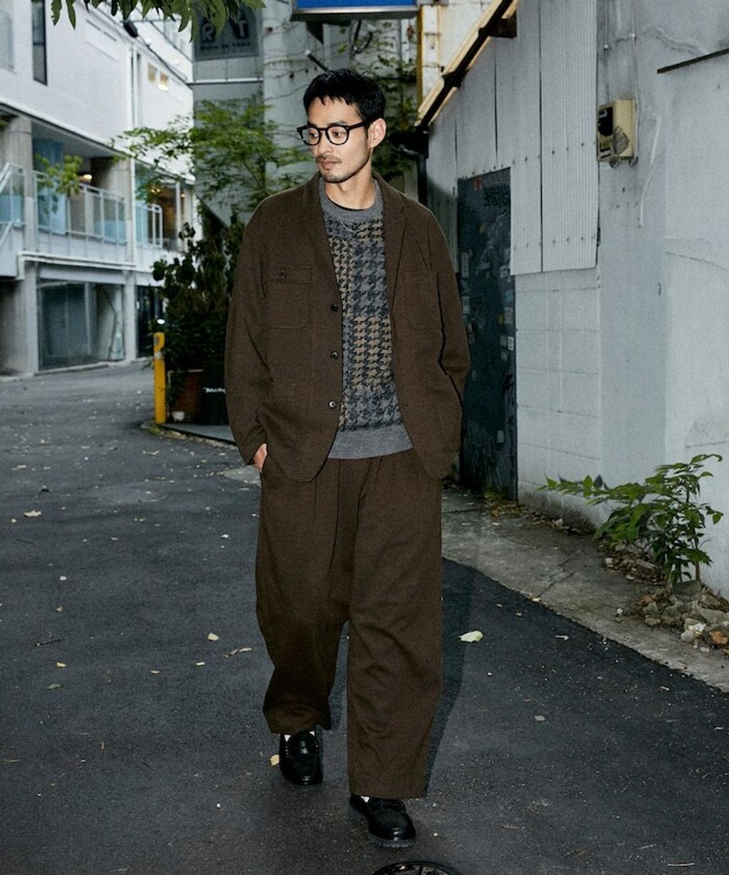 FREAKS STORE 高品質雙面布料休閒西裝外套＋抽繩長褲兩件套_40