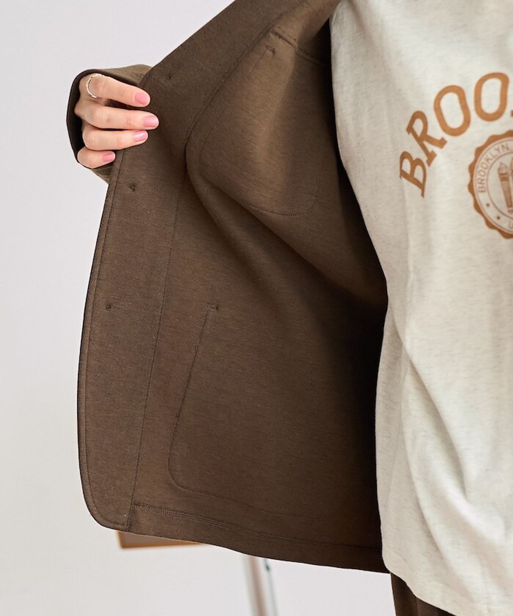 FREAKS STORE 高品質雙面布料休閒西裝外套＋抽繩長褲兩件套(女款)_37