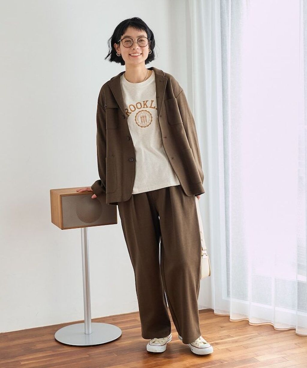 FREAKS STORE 高品質雙面布料休閒西裝外套＋抽繩長褲兩件套(女款)_16