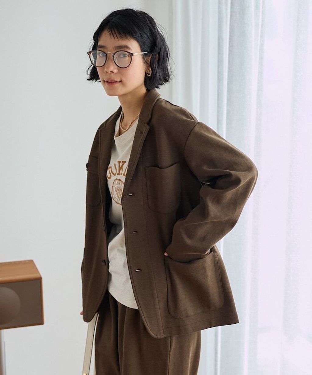 FREAKS STORE 高品質雙面布料休閒西裝外套＋抽繩長褲兩件套(女款)_24