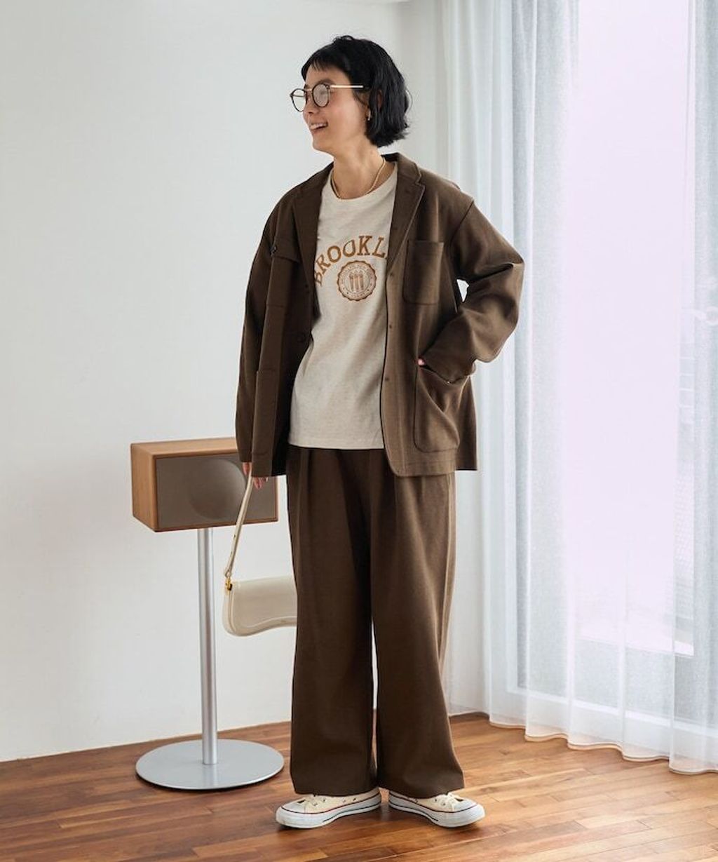 FREAKS STORE 高品質雙面布料休閒西裝外套＋抽繩長褲兩件套(女款)_19