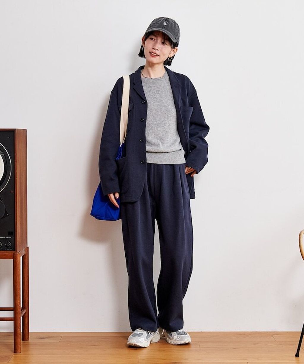 FREAKS STORE 高品質雙面布料休閒西裝外套＋抽繩長褲兩件套(女款)_8