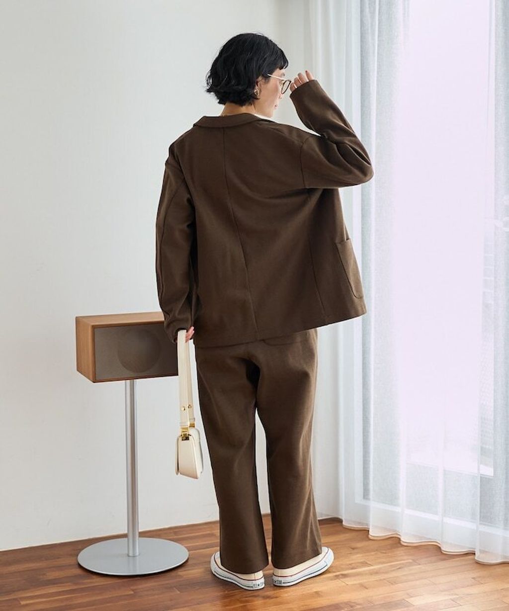 FREAKS STORE 高品質雙面布料休閒西裝外套＋抽繩長褲兩件套(女款)_18