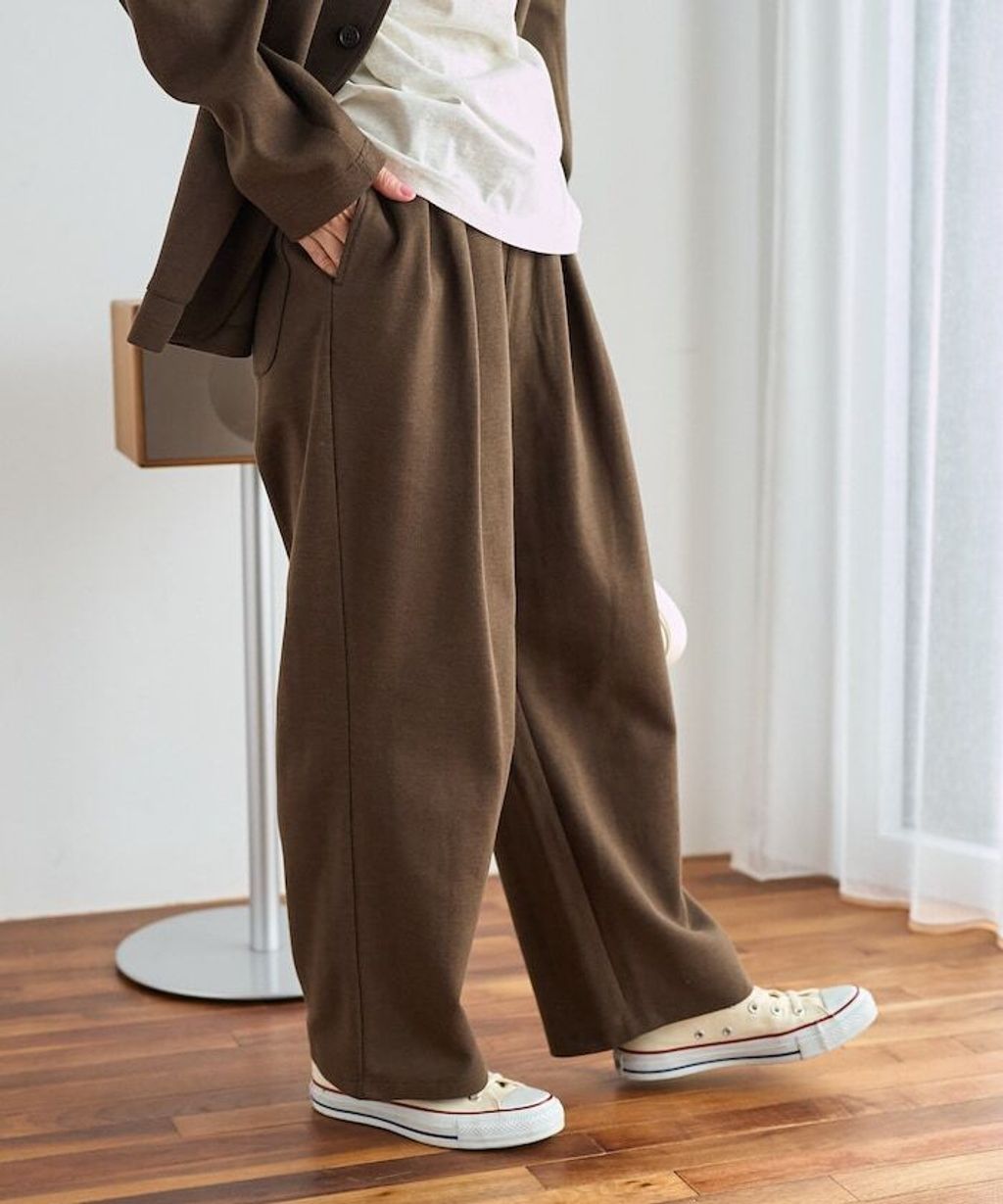 FREAKS STORE 高品質雙面布料休閒西裝外套＋抽繩長褲兩件套(女款)_27