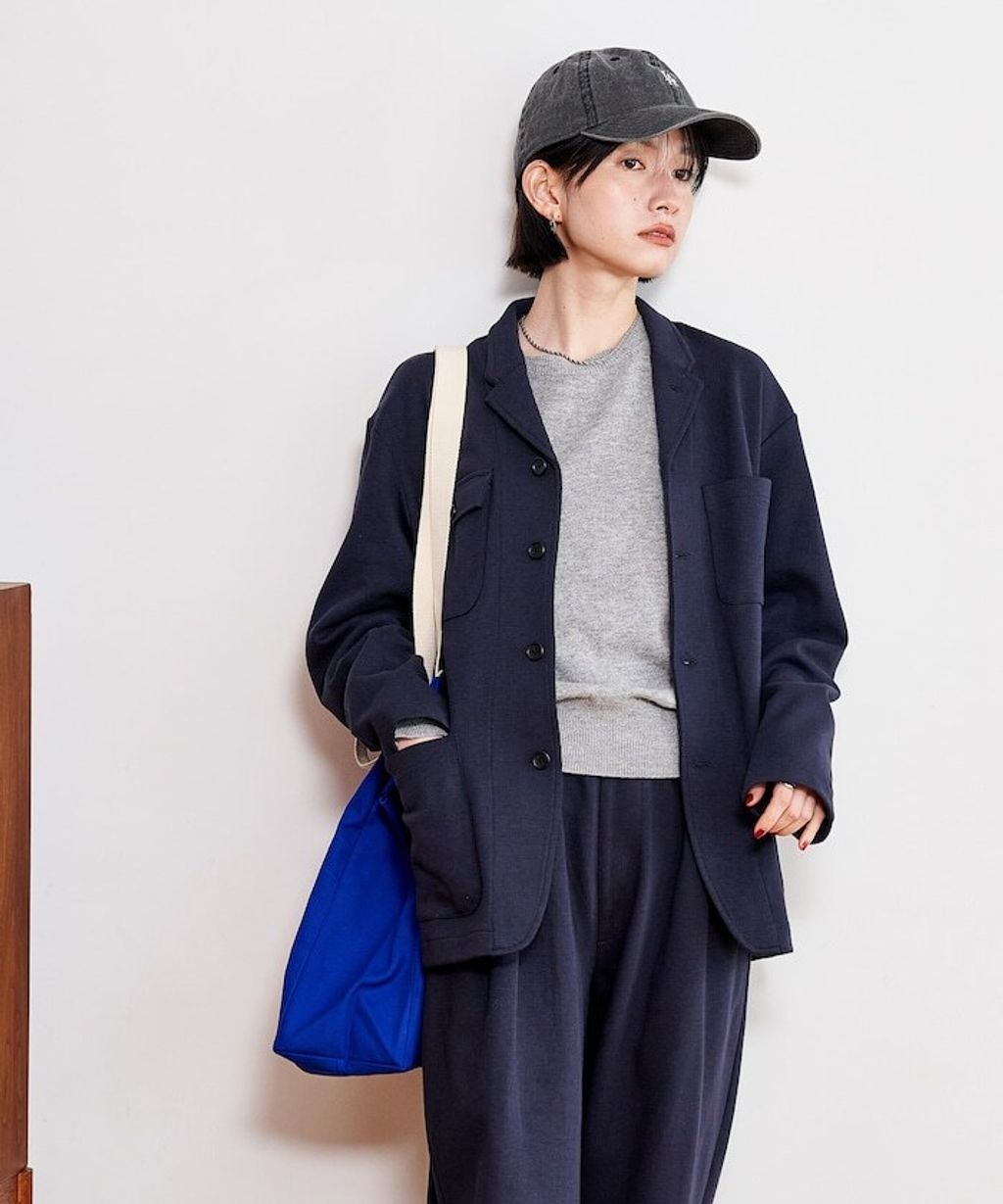 FREAKS STORE 高品質雙面布料休閒西裝外套＋抽繩長褲兩件套(女款)_11