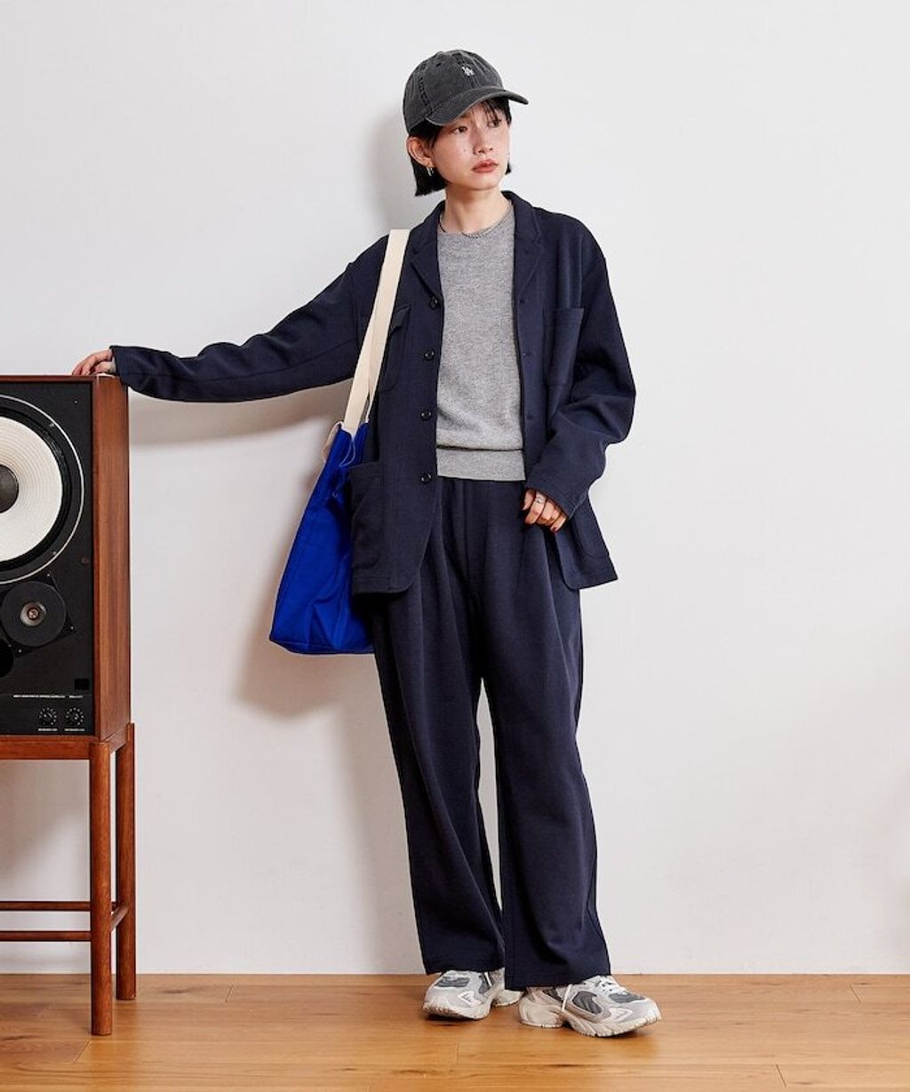 FREAKS STORE 高品質雙面布料休閒西裝外套＋抽繩長褲兩件套(女款)_10