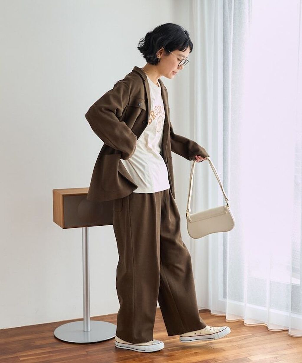 FREAKS STORE 高品質雙面布料休閒西裝外套＋抽繩長褲兩件套(女款)_17
