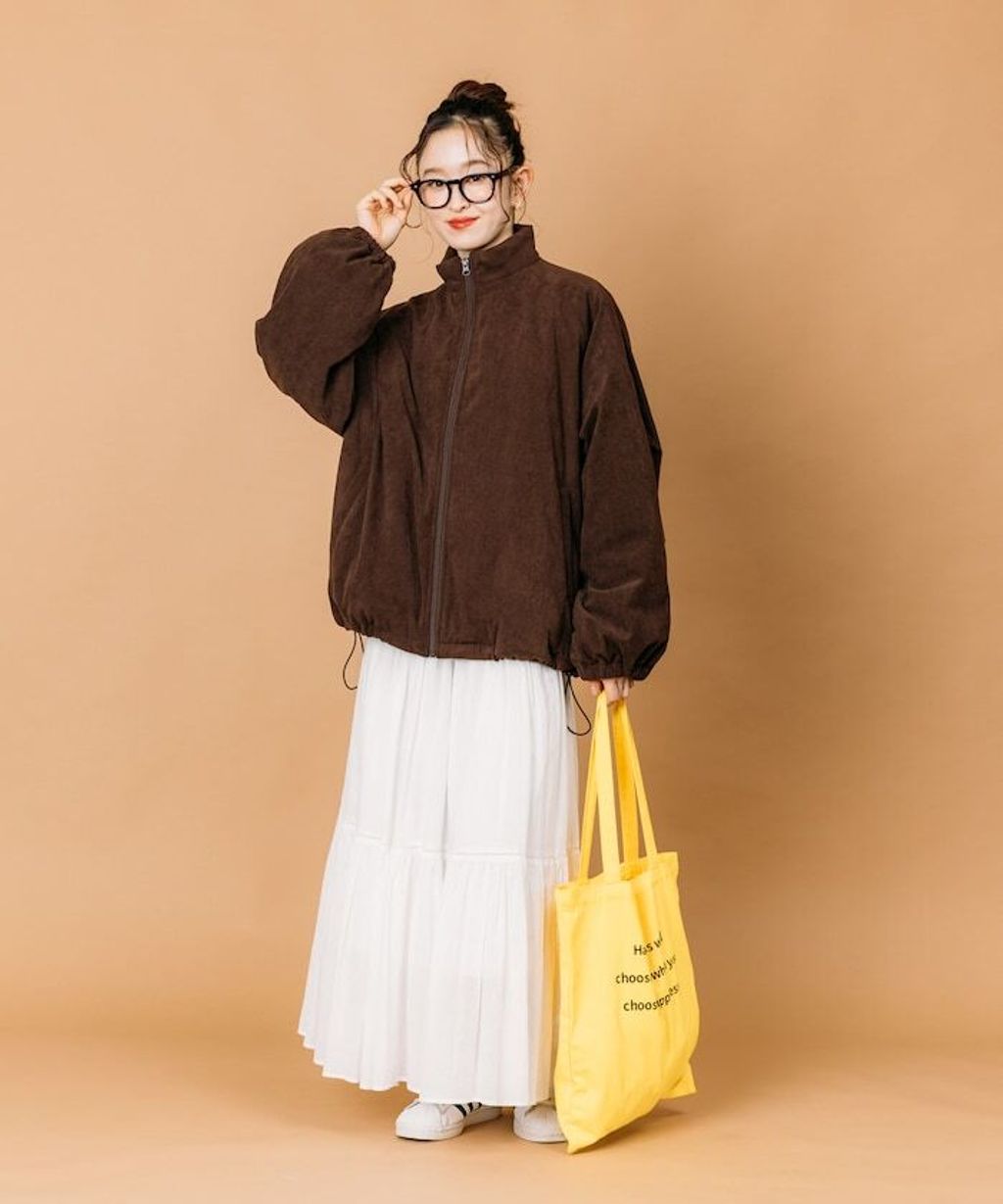 FREAKS STORE 寬鬆版型厚棉保暖燈芯絨立領外套_39