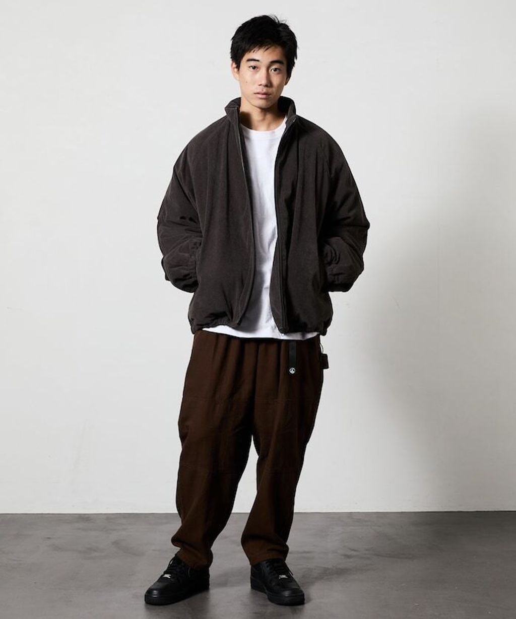 FREAKS STORE 寬鬆版型厚棉保暖燈芯絨立領外套_27