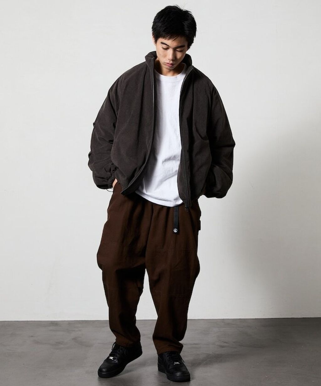 FREAKS STORE 寬鬆版型厚棉保暖燈芯絨立領外套_28