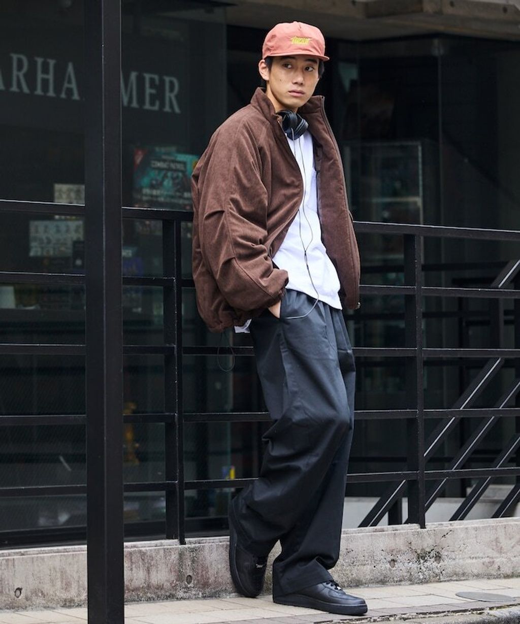 FREAKS STORE 寬鬆版型厚棉保暖燈芯絨立領外套_22