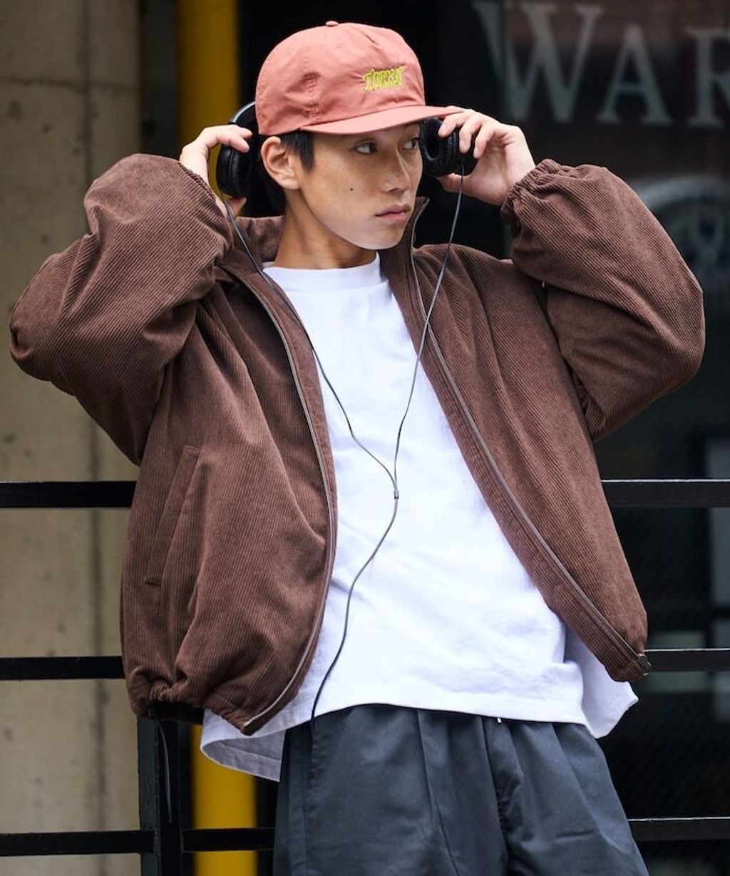 FREAKS STORE 寬鬆版型厚棉保暖燈芯絨立領外套_21