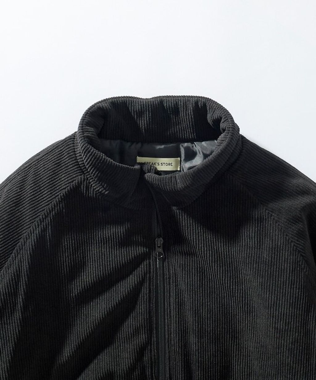 FREAKS STORE 寬鬆版型厚棉保暖燈芯絨立領外套_10