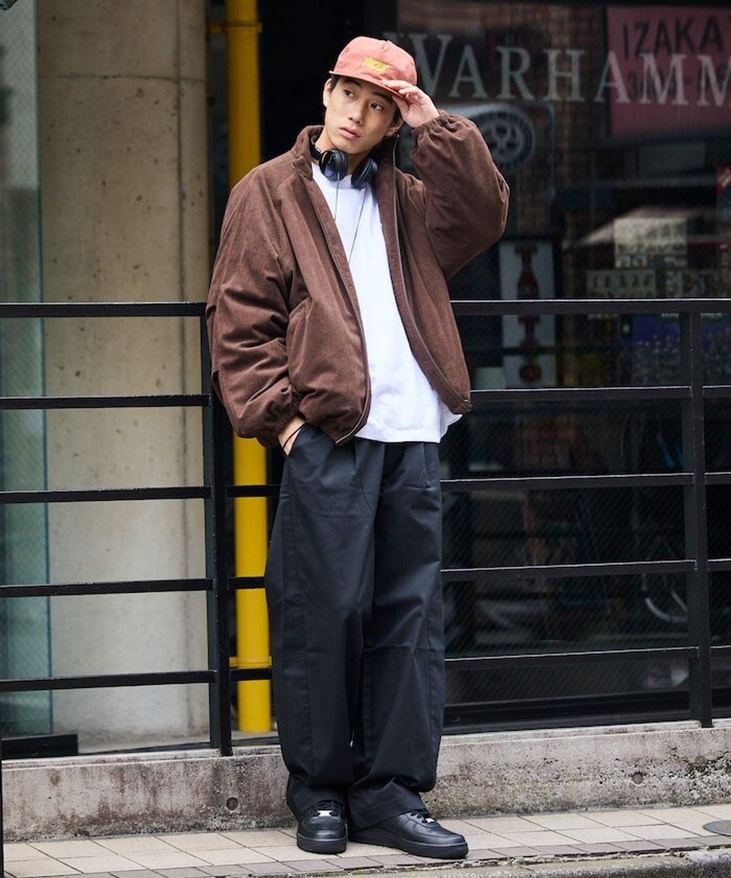 FREAKS STORE 寬鬆版型厚棉保暖燈芯絨立領外套_18