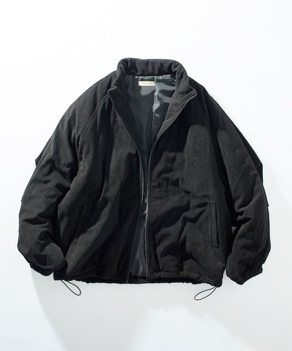 FREAKS STORE 寬鬆版型厚棉保暖燈芯絨立領外套_7