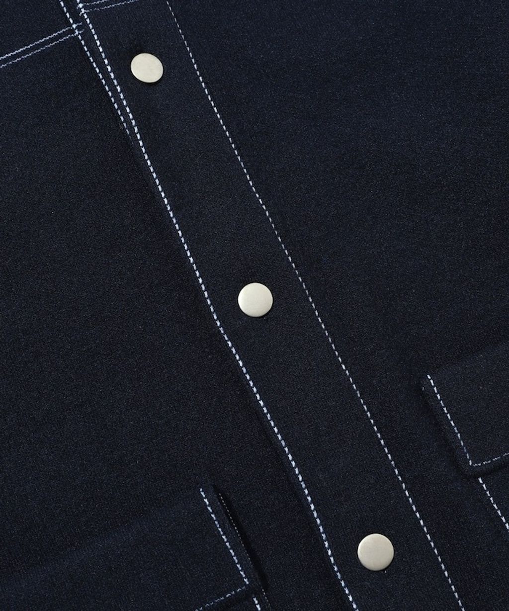 FREAKS STORE 縫線羊毛混紡針織工裝外套_88