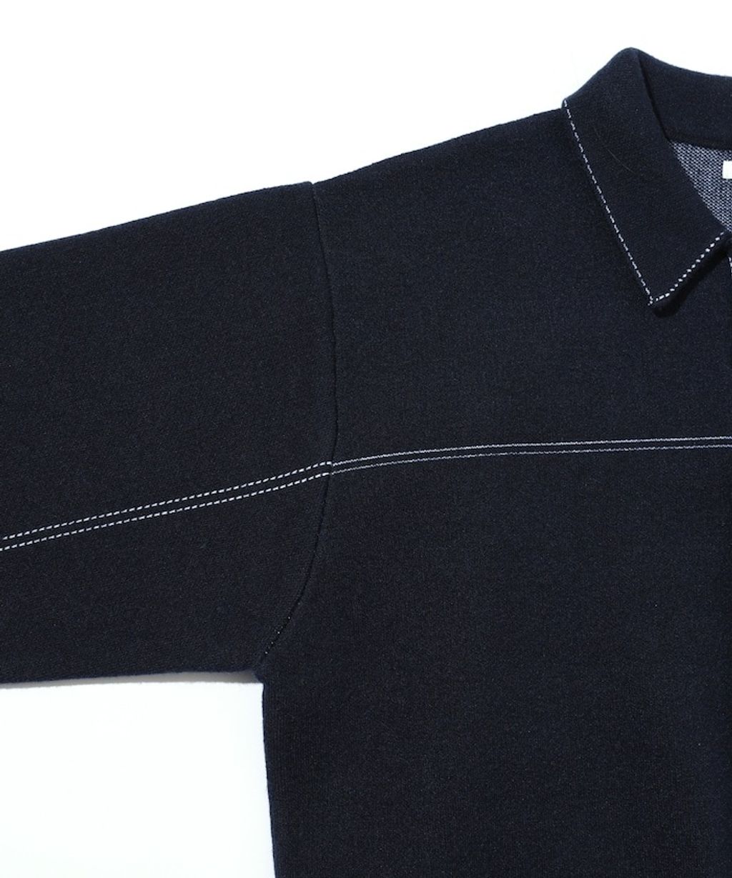 FREAKS STORE 縫線羊毛混紡針織工裝外套_86