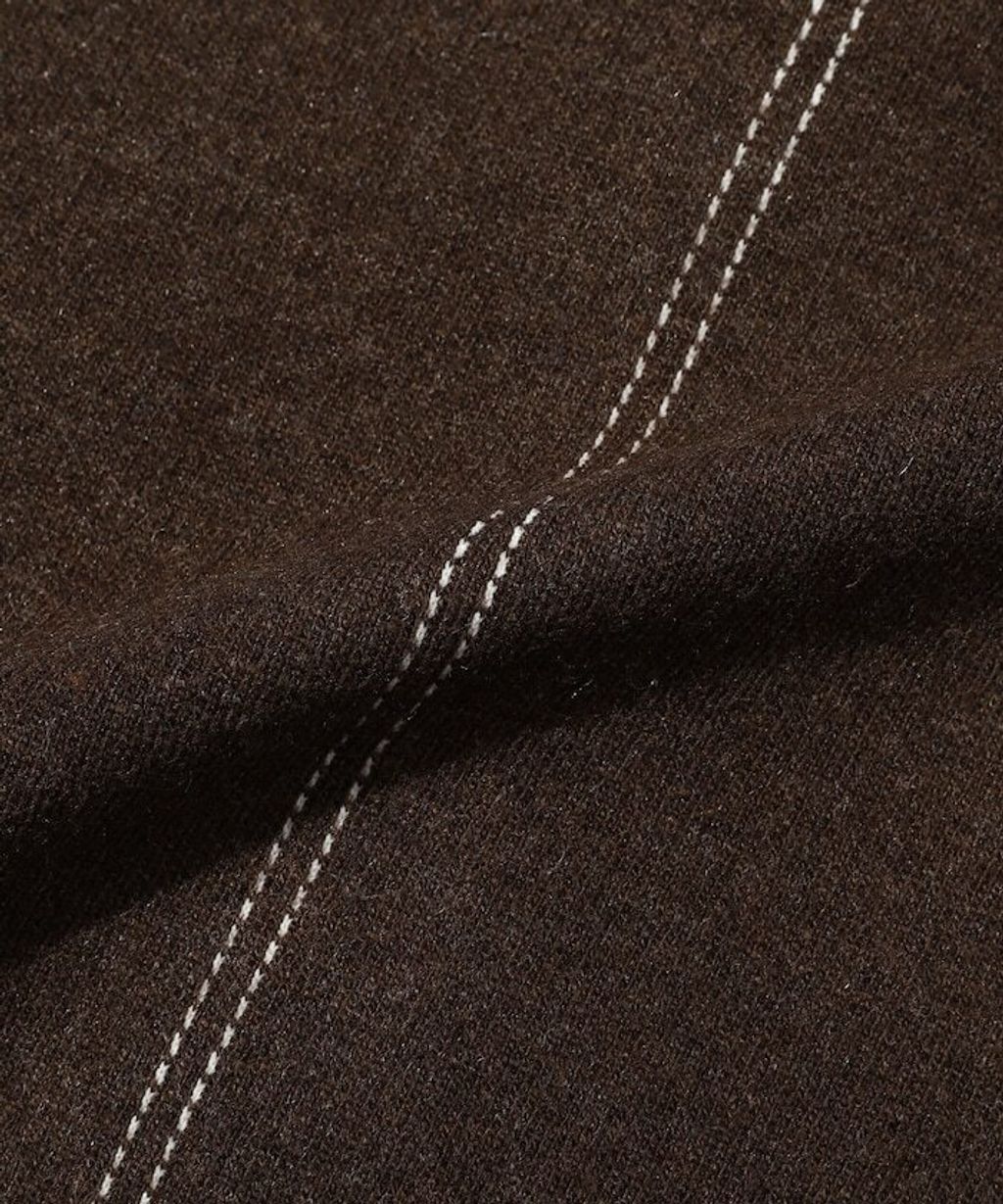 FREAKS STORE 縫線羊毛混紡針織工裝外套_81