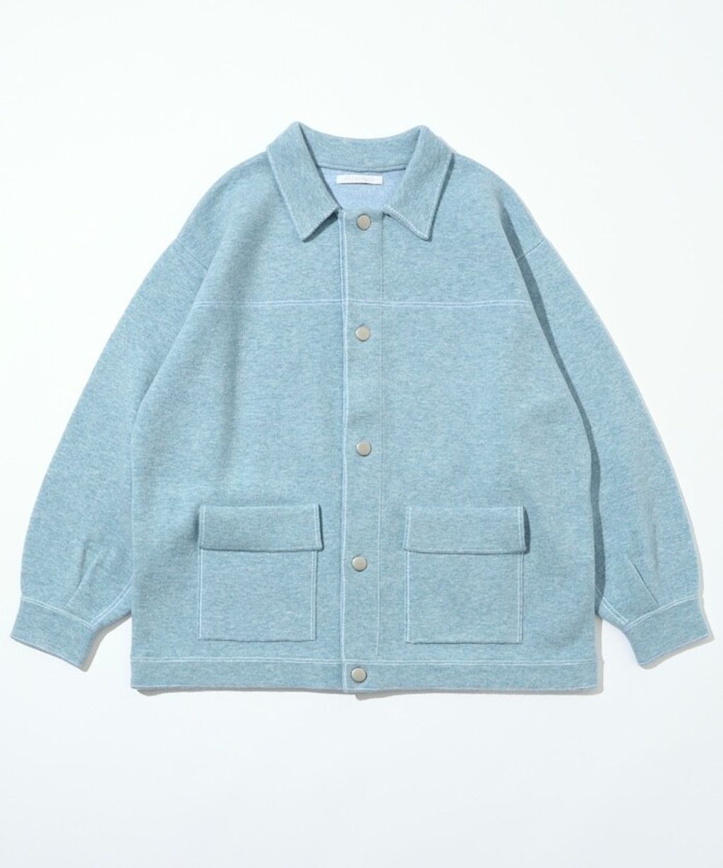 FREAKS STORE 縫線羊毛混紡針織工裝外套_82