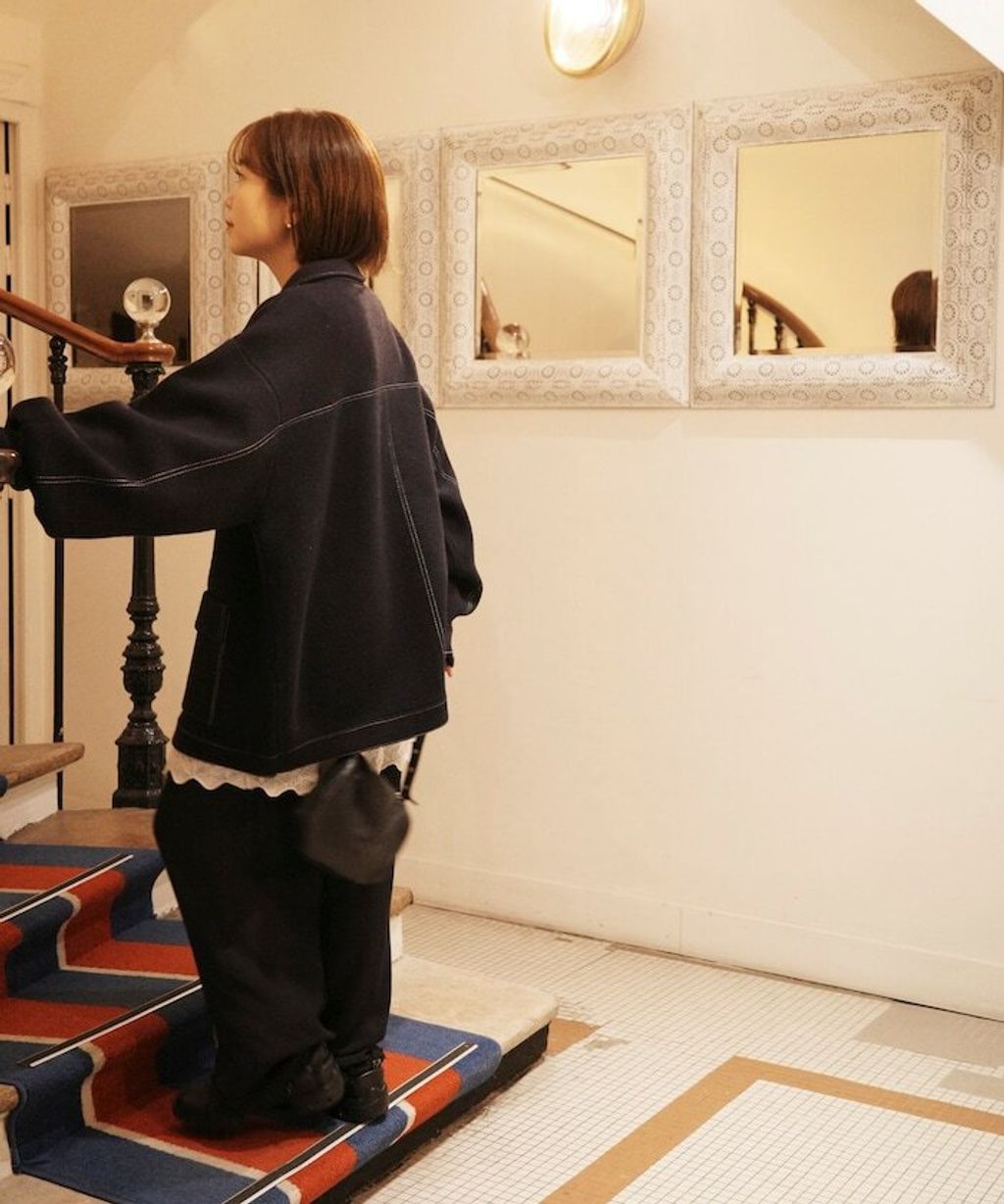 FREAKS STORE 縫線羊毛混紡針織工裝外套_33