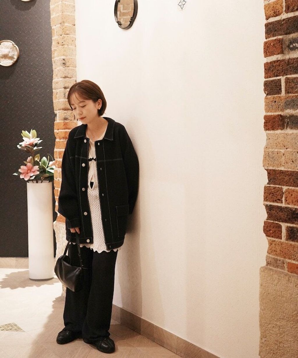 FREAKS STORE 縫線羊毛混紡針織工裝外套_22