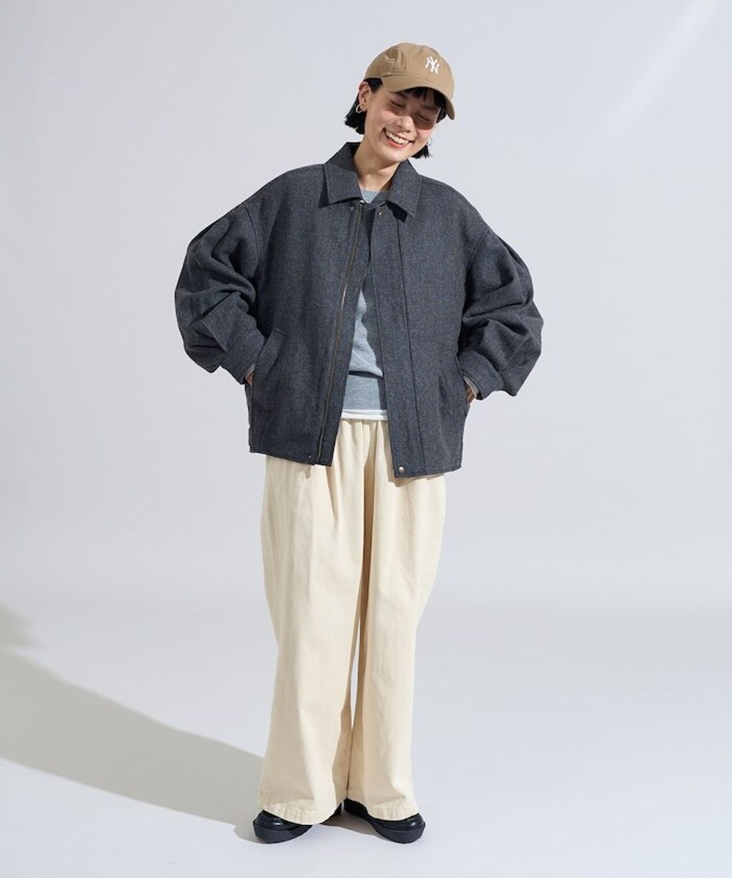 FREAKS STORE 英格蘭產羊毛質感格紋抗變形保暖翻領夾克_12