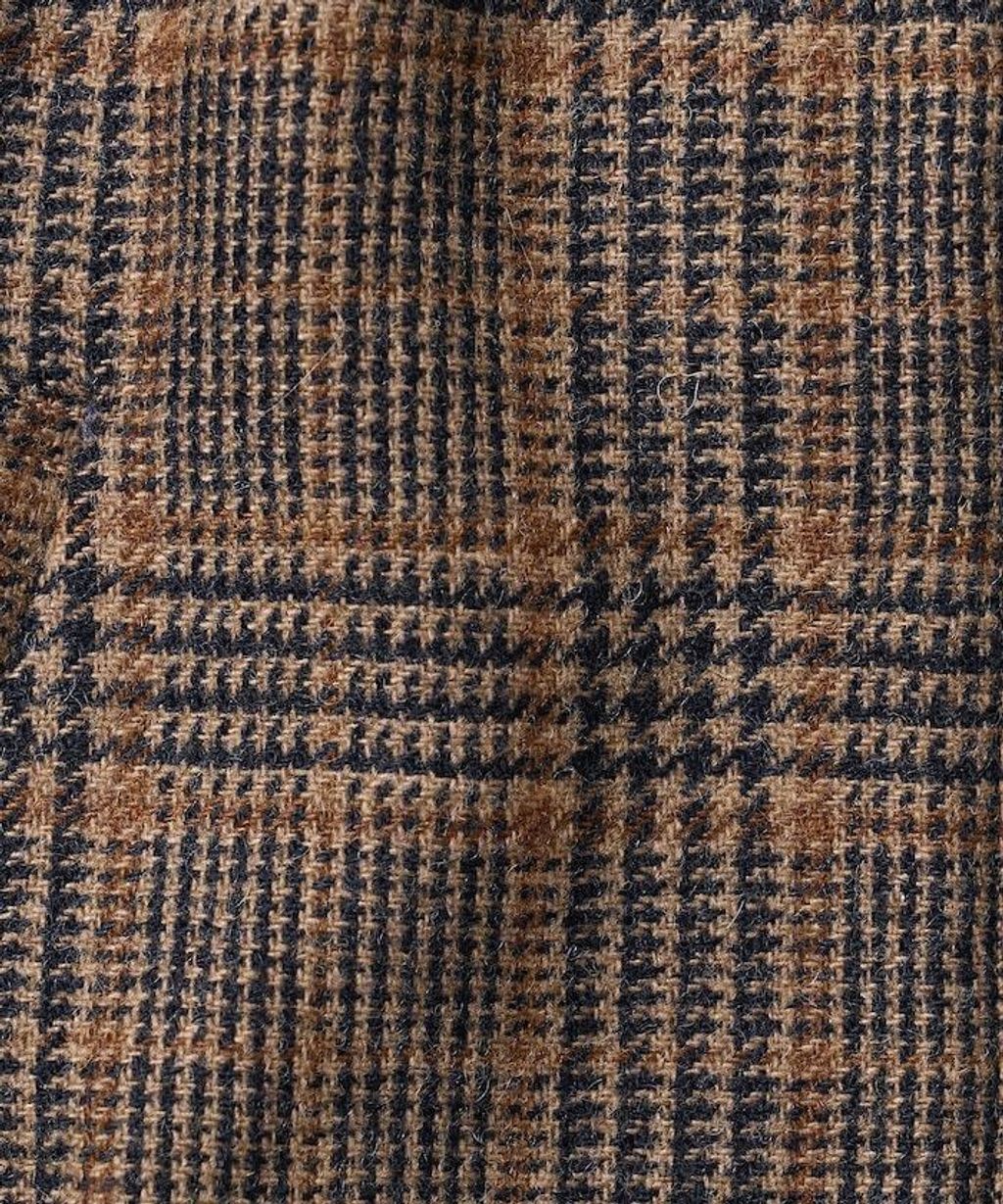 FREAKS STORE 英格蘭產羊毛質感格紋抗變形保暖翻領夾克_30