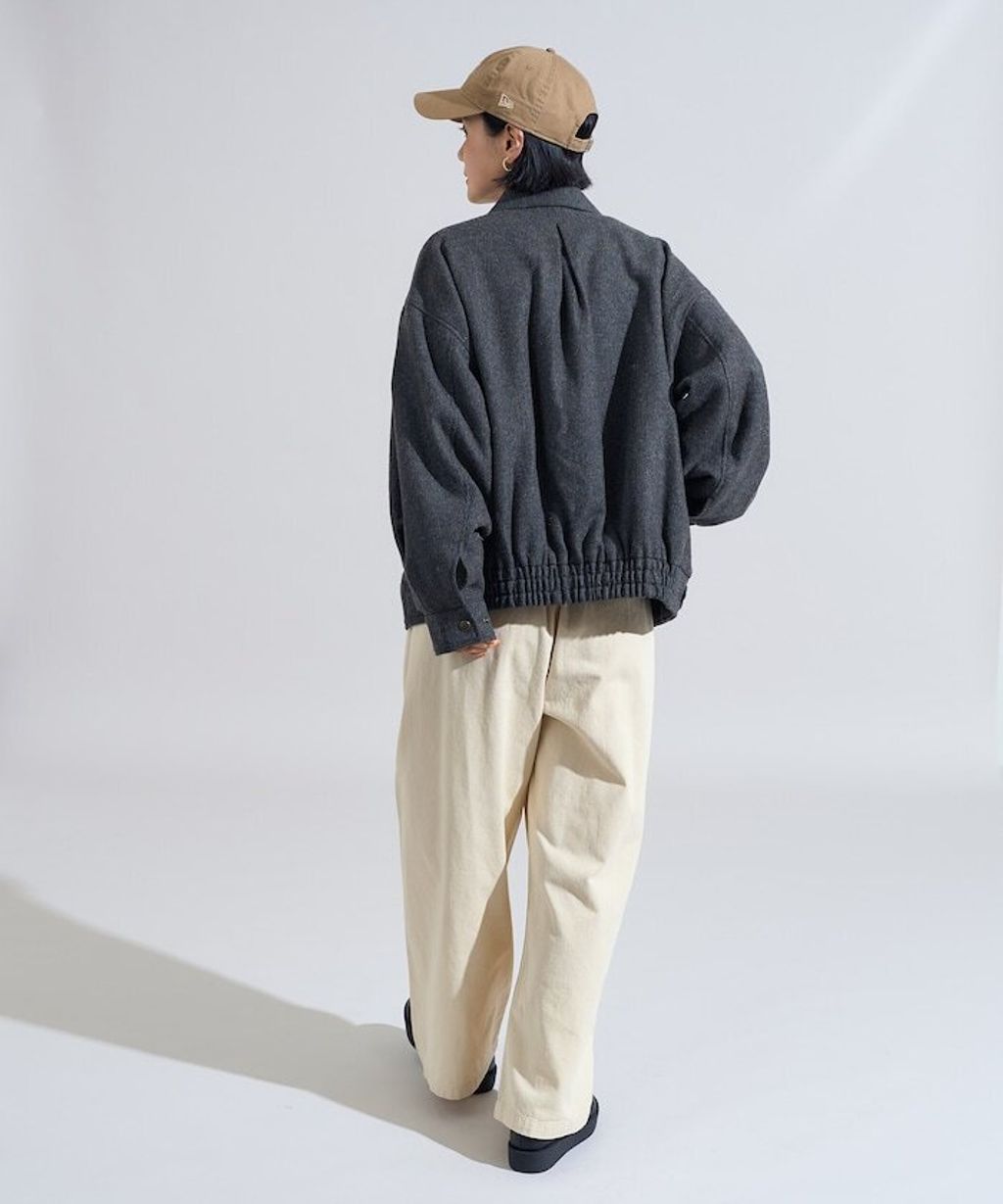 FREAKS STORE 英格蘭產羊毛質感格紋抗變形保暖翻領夾克_15