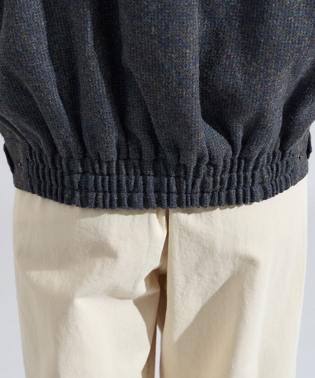 FREAKS STORE 英格蘭產羊毛質感格紋抗變形保暖翻領夾克_26