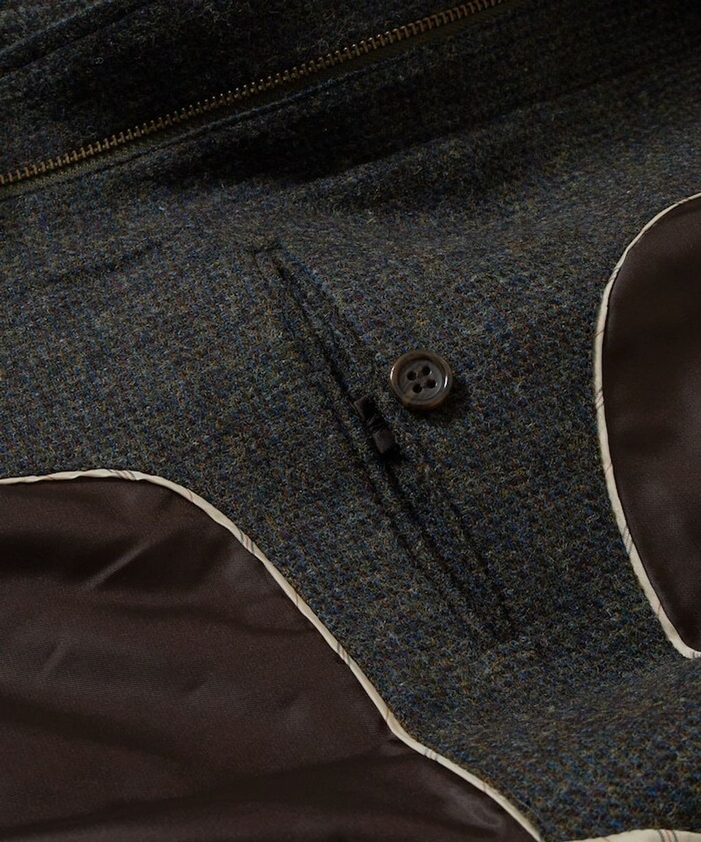 FREAKS STORE 英格蘭產羊毛質感格紋抗變形保暖翻領夾克_28