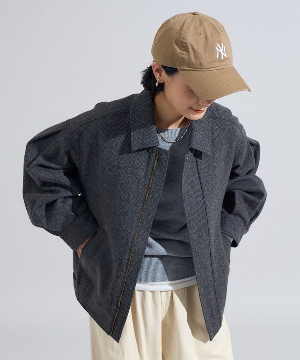 FREAKS STORE 英格蘭產羊毛質感格紋抗變形保暖翻領夾克_16