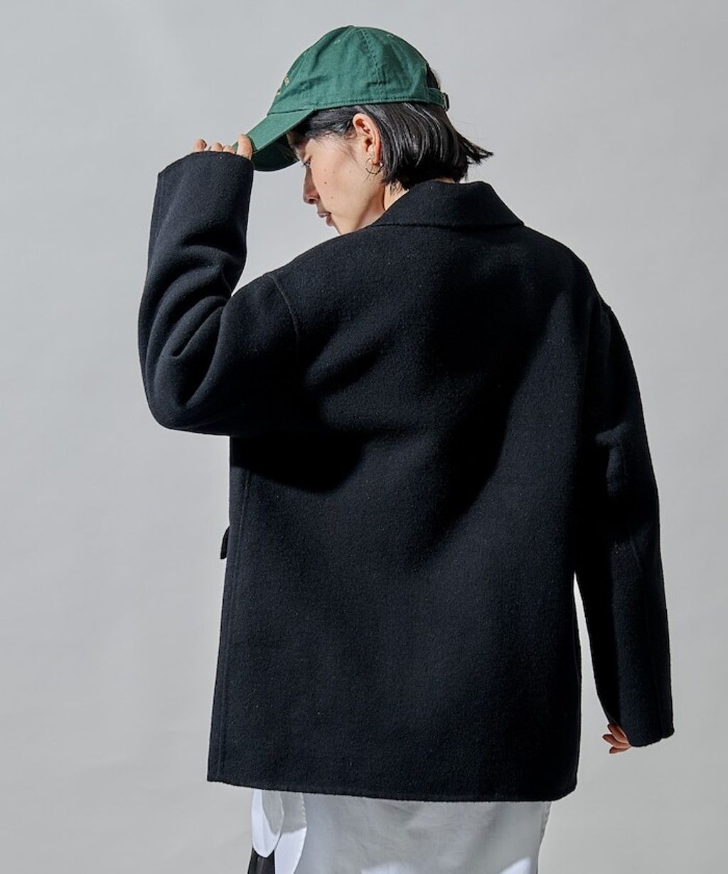 FREAKS STORE 輕量保暖羊毛手工縫製感寬鬆西裝大衣_42
