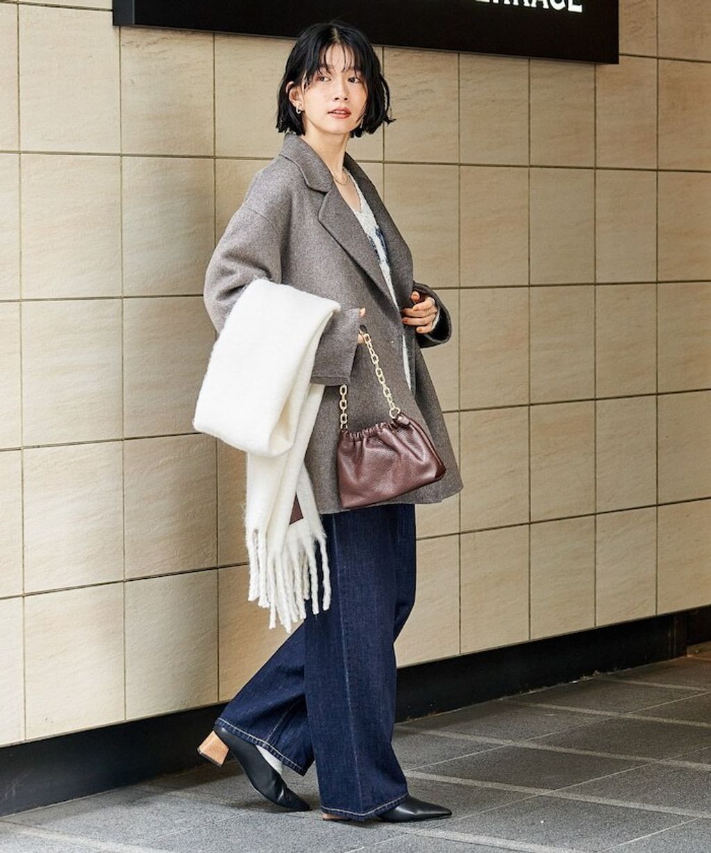 FREAKS STORE 輕量保暖羊毛手工縫製感寬鬆西裝大衣_20