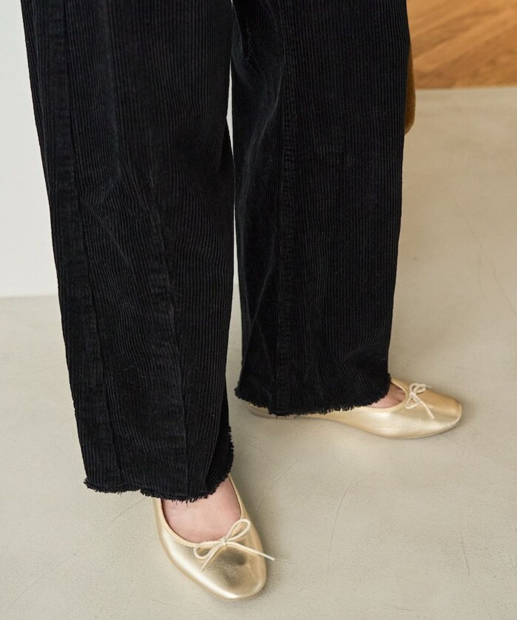 FREAKS STORE 細條紋燈芯絨顯瘦圓弧剪裁長褲_25