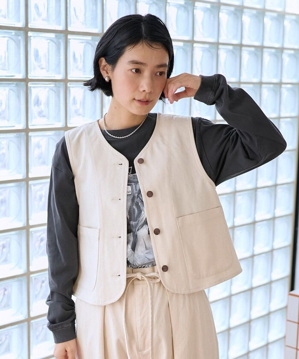 RED KAP × FREAKS STORE 後背抓皺工裝斜紋布背心_50